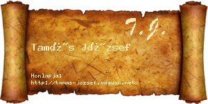 Tamás József névjegykártya