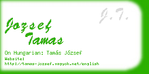 jozsef tamas business card